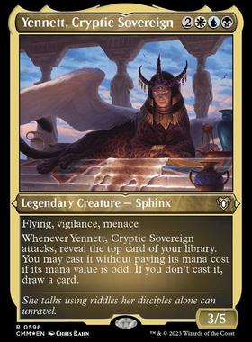 万智牌 CMM 指挥官大师 谜样君王叶妮特 Yennett 英蚀刻闪美印金