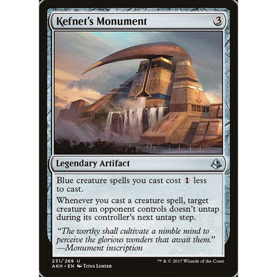 万智牌刻法涅纪念碑AKH英文平卡