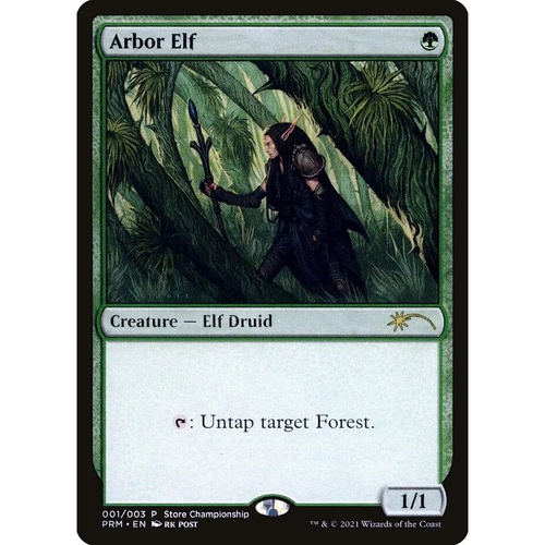 【北境卡牌】万智牌 乔木妖精 Arbor Elf PRM 英文平卡 金