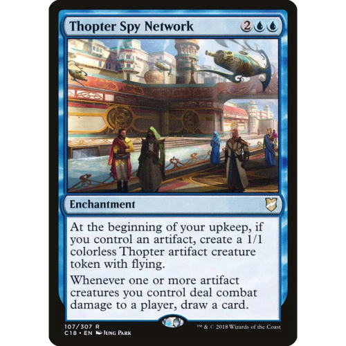 万智牌 振翼机情报网 Thopter Spy Network C18 英文平卡 金