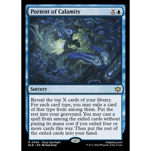 灾祸征兆 闪 万智牌 Calamity BLB英文平 北境卡牌 Portent