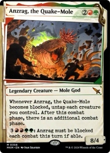 万智牌 地动鼹鼠安札格 Anzrag, the Quake-Mole MKM 中/英文异画