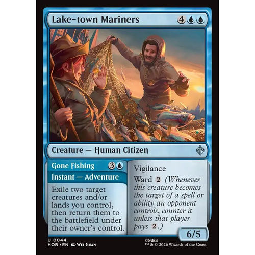 万智牌 长湖镇水手 Lake-town Mariners HOB 英文平/闪卡 银
