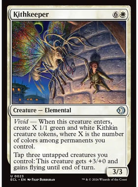 【北境卡牌】万智牌 ECL 洁英护灵 Kithkeeper 英文平/闪卡 银