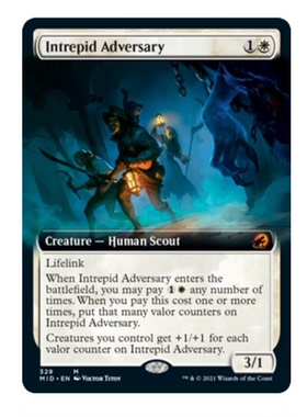 万智牌 黯夜猎踪 MID 无畏仇敌 Intrepid Adversary 英文扩画平