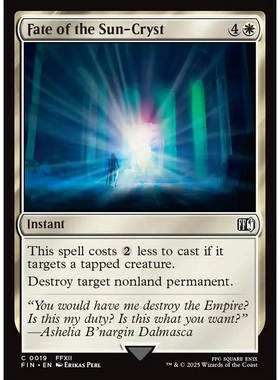 万智牌 天阳之茧的末路 Fate of the Sun-Cryst FIN 英文平/闪卡