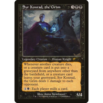万智牌 冷酷孔纳德爵士 Syr Konrad, the Grim PW23 英文老框平卡