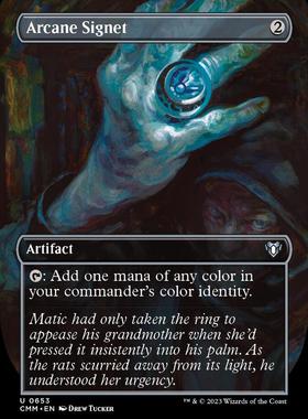 万智牌 CMM 指挥官大师 秘法印记 Arcane Signe 英文扩画平美印