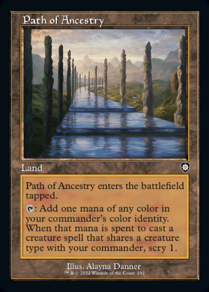 【北境卡牌】mtg万智牌 祖灵径道path of ancestry 英文 brc edh