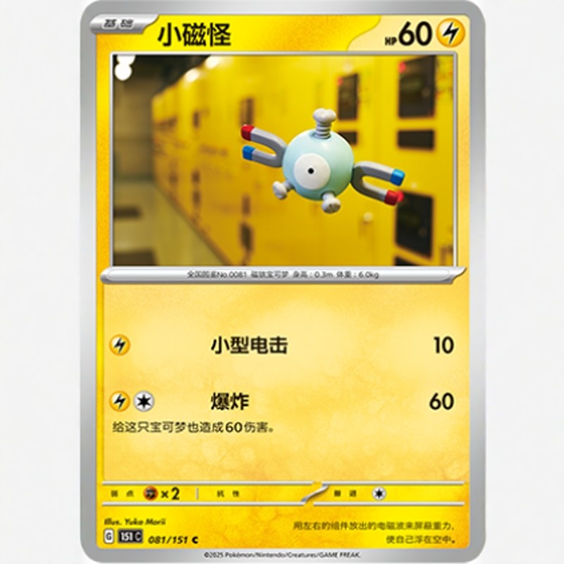 【北境卡牌】PTCG正版宝可梦 简中收集啦151C 小磁怪C平/球闪 081,模玩/动漫/周边/娃圈三坑/桌游,桌游卡牌,淘宝优惠券,粉丝福利购,淘宝优惠卷