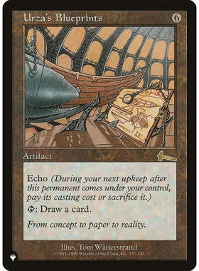 万智牌 克撒的设计蓝图 Urza's Blueprints LIST 英文平卡 金