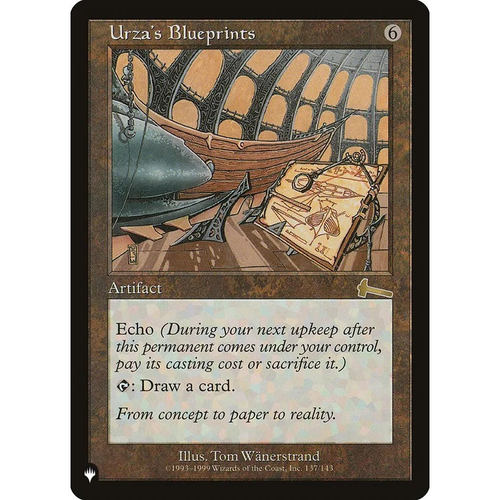 万智牌 克撒的设计蓝图 Urza's Blueprints LIST 英文平卡 金