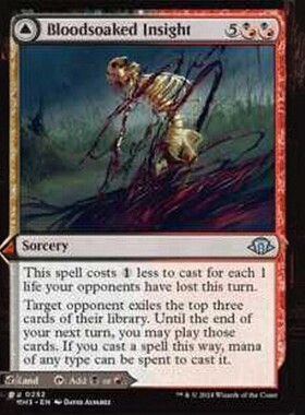 万智牌 MH3 浴血洞察 Bloodsoaked Insight 中/英文 平/闪卡 银