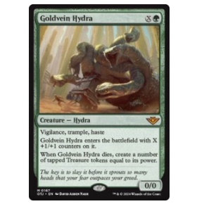 万智牌 OTJ 金脉多头龙 Goldvein Hydra 中/英文 平/闪卡 秘稀