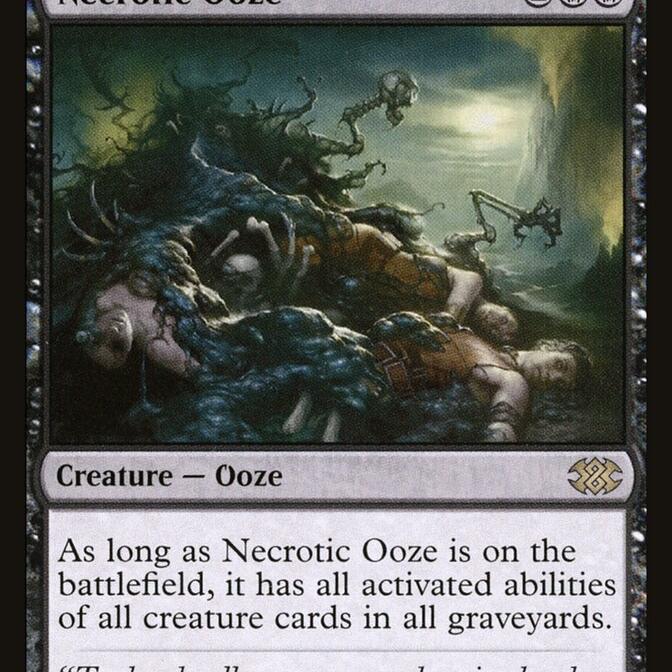 【北境卡牌】万智牌 溃疽流浆 Necrotic Ooze 2X2 英文平卡 金