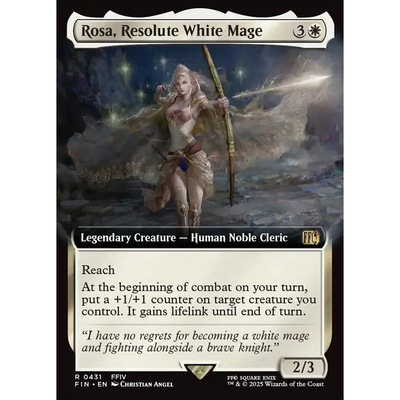 万智牌 坚毅白魔法师罗莎 Rosa, Resolute White Mage FIN 英文扩