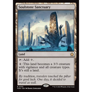 万智牌 魂石庇护地 Soulstone Sanctuary FDN 英文平/闪卡 金