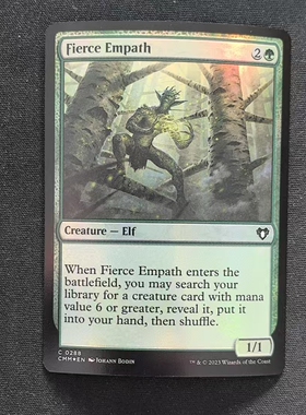 【北境卡牌】万智牌 好斗共感者 Fierce Empath CMM 英文平闪 铁