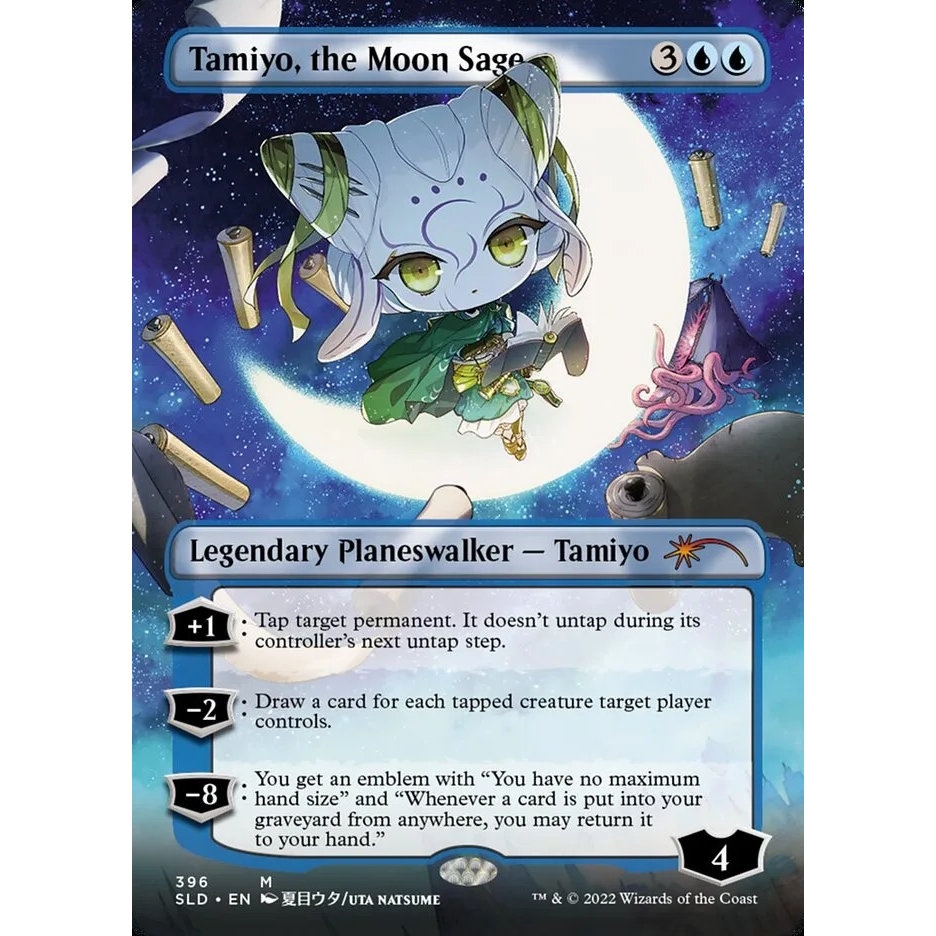 万智牌 月智者多美代 Tamiyo, the Moon Sage SLD 英文平卡 金图片