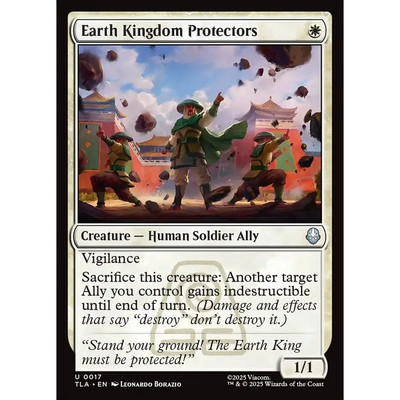 万智牌 土强国卫兵 Earth Kingdom Protectors TLA 英文平/闪卡