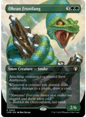 万智牌 欧然霜牙蛇Ohran Frostfang英文扩画平 CMM指挥官大师美印