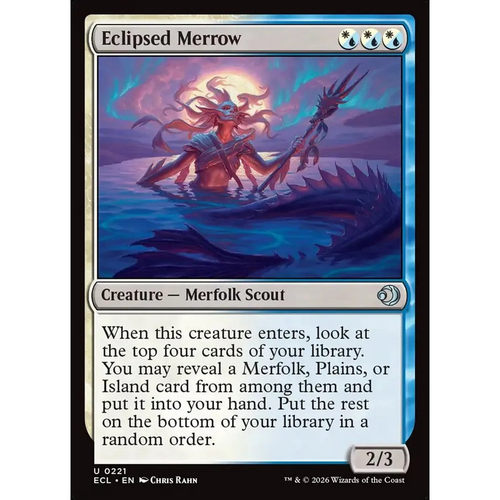 【北境卡牌】万智牌 ECL 交蚀美洛 Eclipsed Merrow 英文平/闪卡