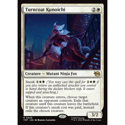 【北境卡牌】万智牌 变节女忍 Turncoat Kunoichi TMT 英文平/闪