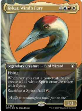 万智牌 狂风怒火凯卡Kykar, Wind's Fury英文扩画平CMM 美印 多色