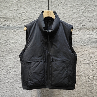 工装 美式 羽绒马甲90%鸭绒加厚立领保暖纯色复古百搭背心 新款 冬季