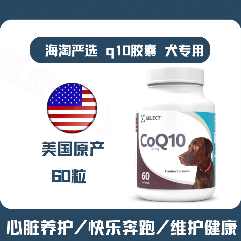 美国原装狗狗专用辅酶Q10胶囊犬