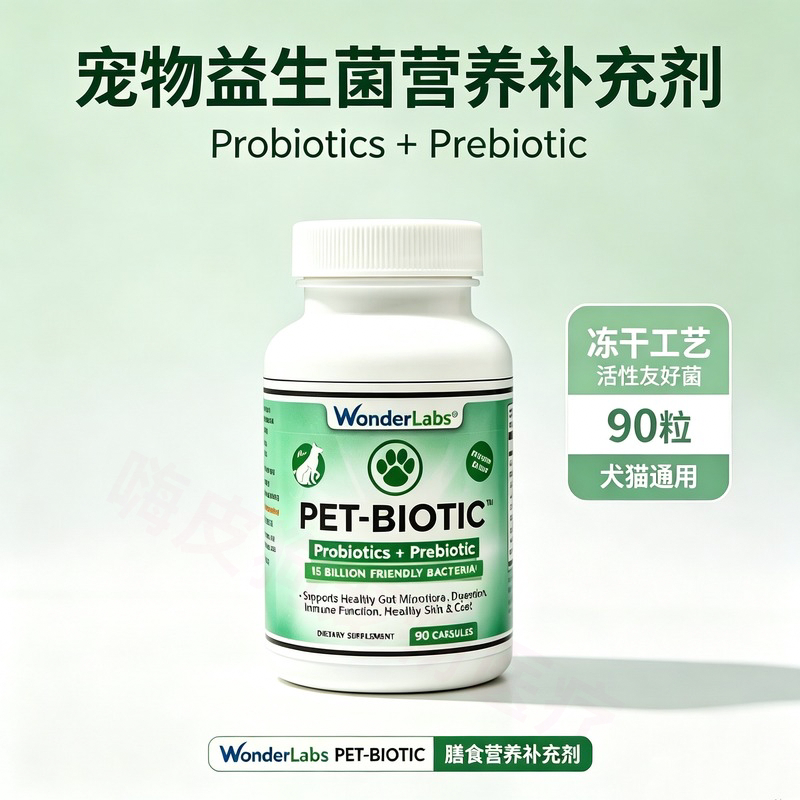 美国原装宠物益生菌含菊粉益生元