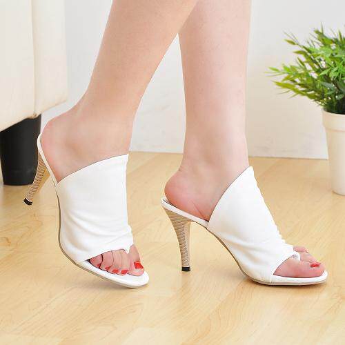 夏季新款高跟女涼鞋女式休閑韓版個性性感夾趾圓頭細跟涼拖鞋子在類目 女鞋, 拖鞋, 壹字拖中 - 來自Buy2taobao.com提供專業的淘寶代購服務