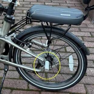 适配迪卡侬后座架脚踏tilt120/flod560/500ST90放脚踩脚后座脚柱