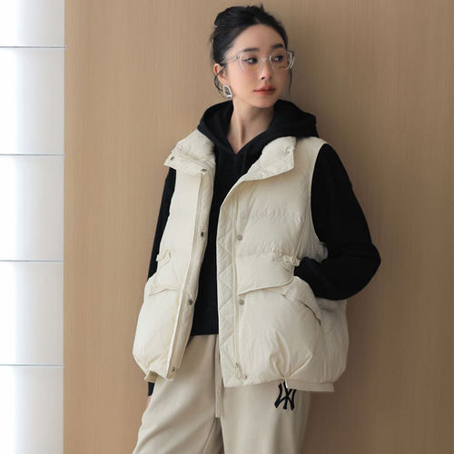 秋冬短款90白鸭绒马甲