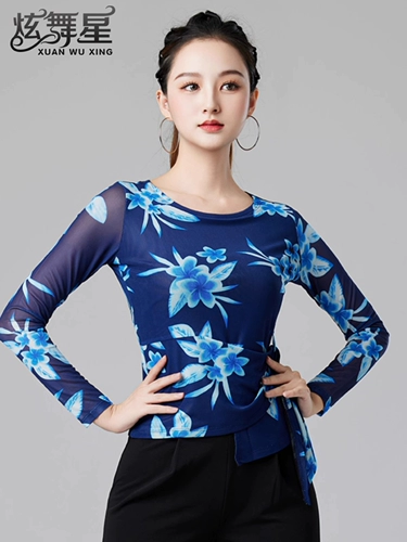 2025 Новый танцевальный топ национальный стандартный стандартный бальный танец танцевальный костюм