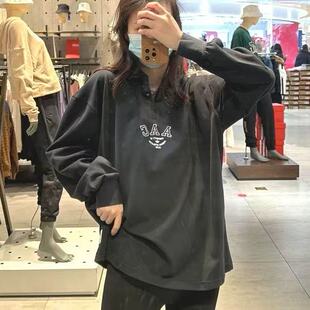 Adidas阿迪达斯三叶草 男女款户外运动翻领长袖POLO衫上衣 HZ0709