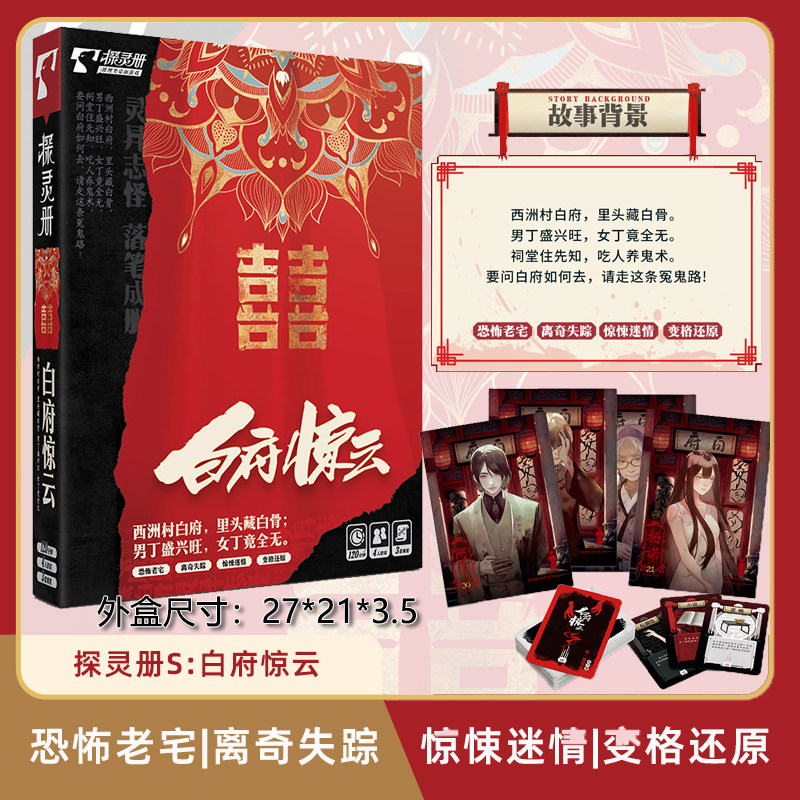 白府惊云剧本杀明星大侦探探灵册图片