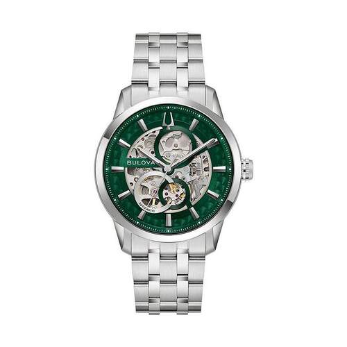 海外代购BULOVA/宝路华男士手表欧美腕表镂空透视30ATM防水