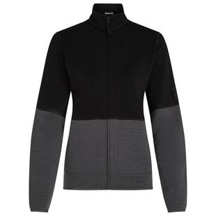 代购icebreaker女士夹克保暖透气羊毛拼色户外秋冬外套爆款休闲