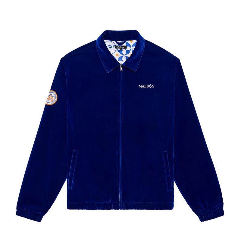 代购MALBON GOLF男士运动夹克保暖防风舒适贴身轻便深蓝色