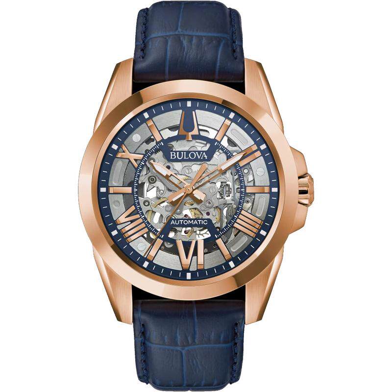 海外代购BULOVA/宝路华男士手表欧美腕表动力储存显示自动上链