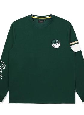 代购MALBON GOLF男士长袖T恤舒适穿着日常穿搭潮流设计透气面料