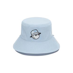 代购MALBON GOLF女士帽子防晒遮阳棉质浅蓝夏季户外渔夫帽爆款