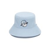 代购 户外渔夫帽爆款 MALBON GOLF女士帽子防晒遮阳棉质浅蓝夏季