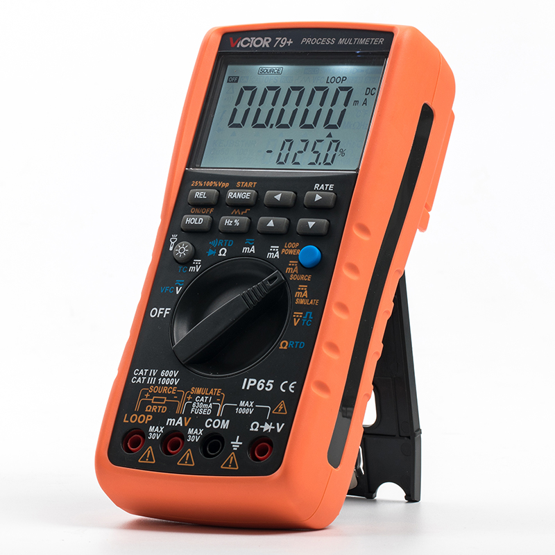 胜利过程校验仪VC77/78/79A高精度多用表测量输出电压电流信号源