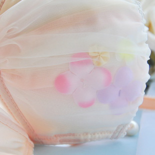 出口日本原单聚拢性感可爱花瓣文胸套装 70C70D70E