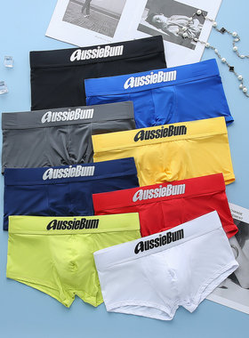 男士内裤牛奶丝舒适运动型平角裤 AUSSIEBUM-M218