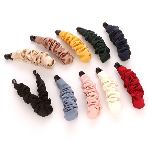 小号布艺竖式香蕉夹马尾夹