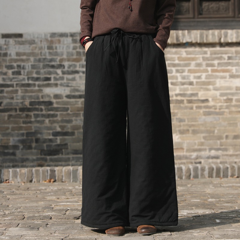 老棉裤原创阔腿宽松不紧绷女外