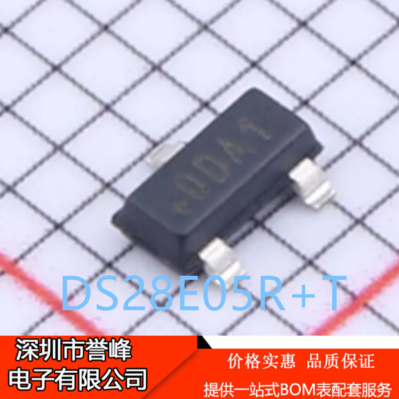 原装进口正品DS28E05R+T丝印0DA1 SOT23-3 1-Wire EEPROM芯片